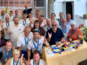 Viele der aktiven Mitglieder der KG Regenbogen waren zum sommerlichen Treffen gekommen.